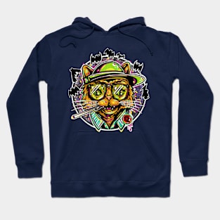 Hunter Thompson Cat Hoodie